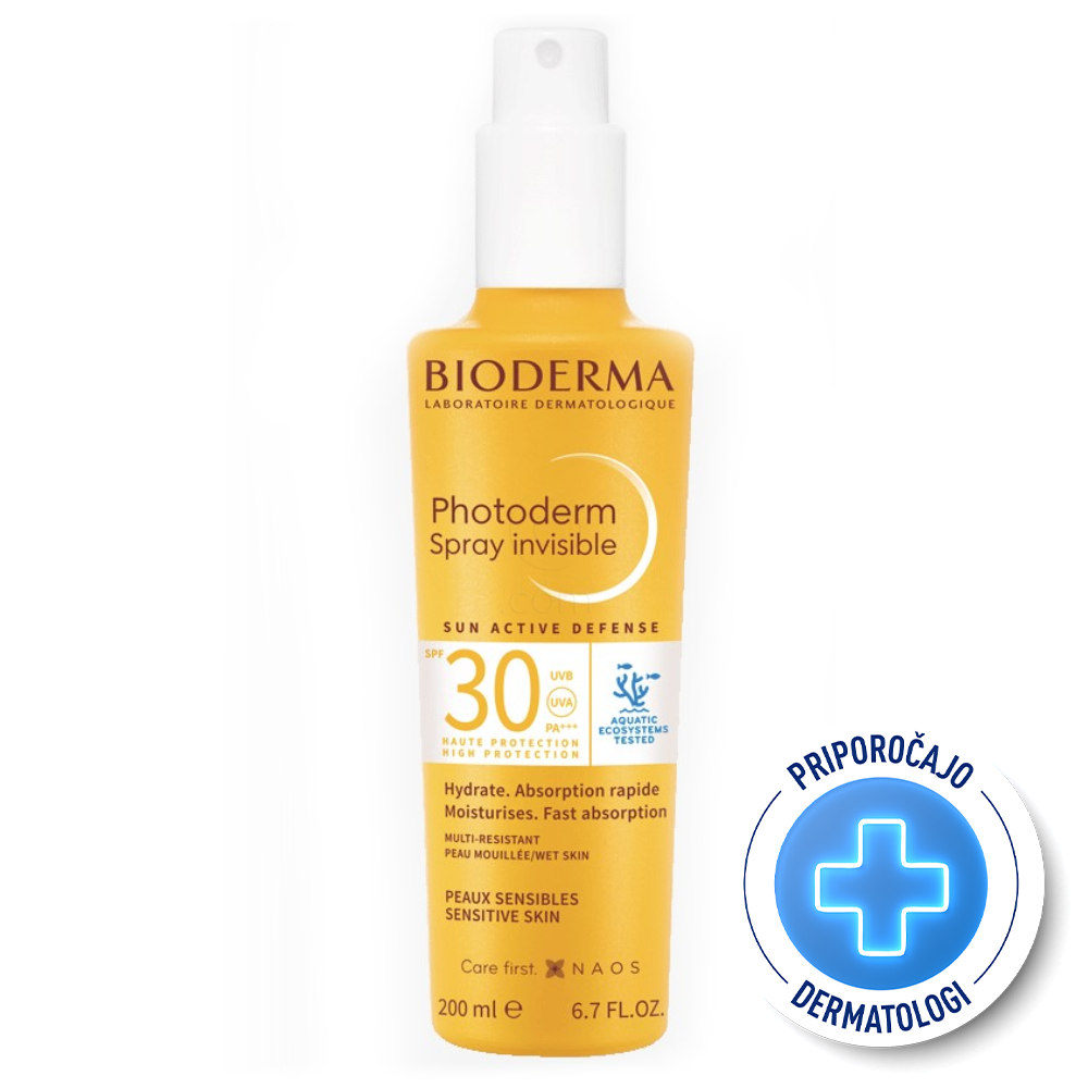 Bioderma Photoderm, nevidno pršilo za telo in obraz - ZF30 (200 ml)