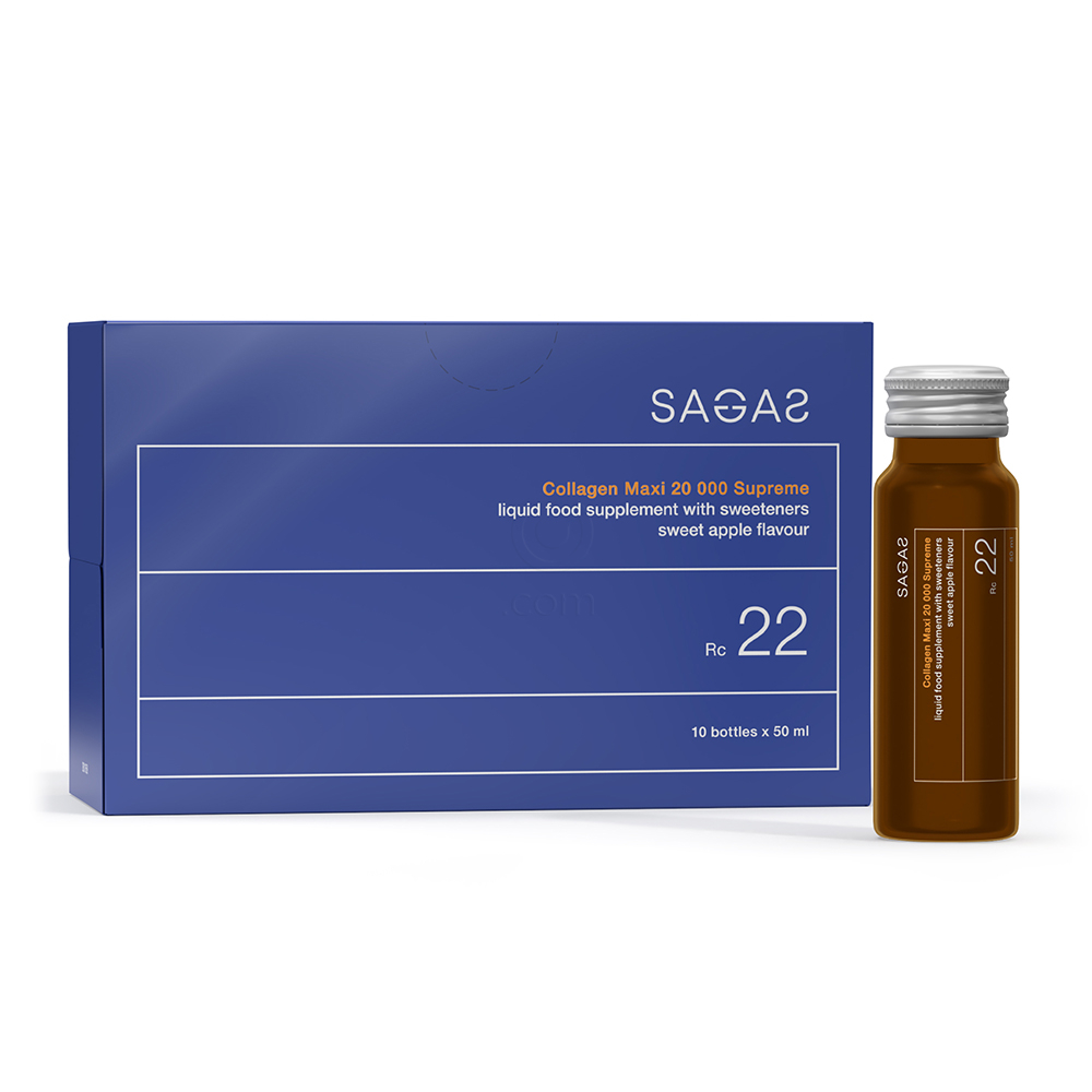 Sagas Collagen Maxi 20.000 Supreme Rc22, tekočina (10 x 50 ml)