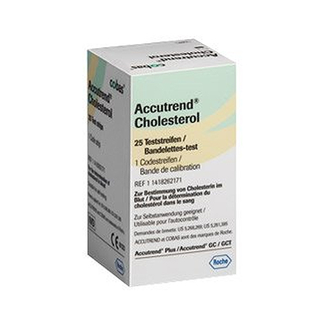 Accutrend, testni lističi za merjenje holesterola (25 lističev)