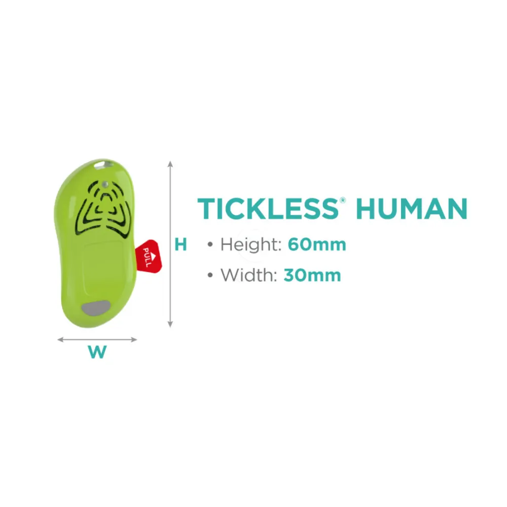 Tickless ECO Kid, ultrazvočni odganjalec klopov za ljudi - ECO (1 naprava)