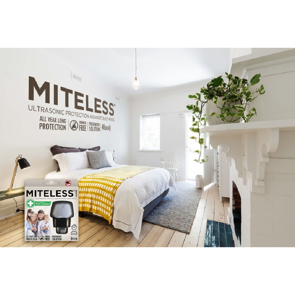 Miteless Home, ultrasonični repelent proti pršicam (1 naprava)