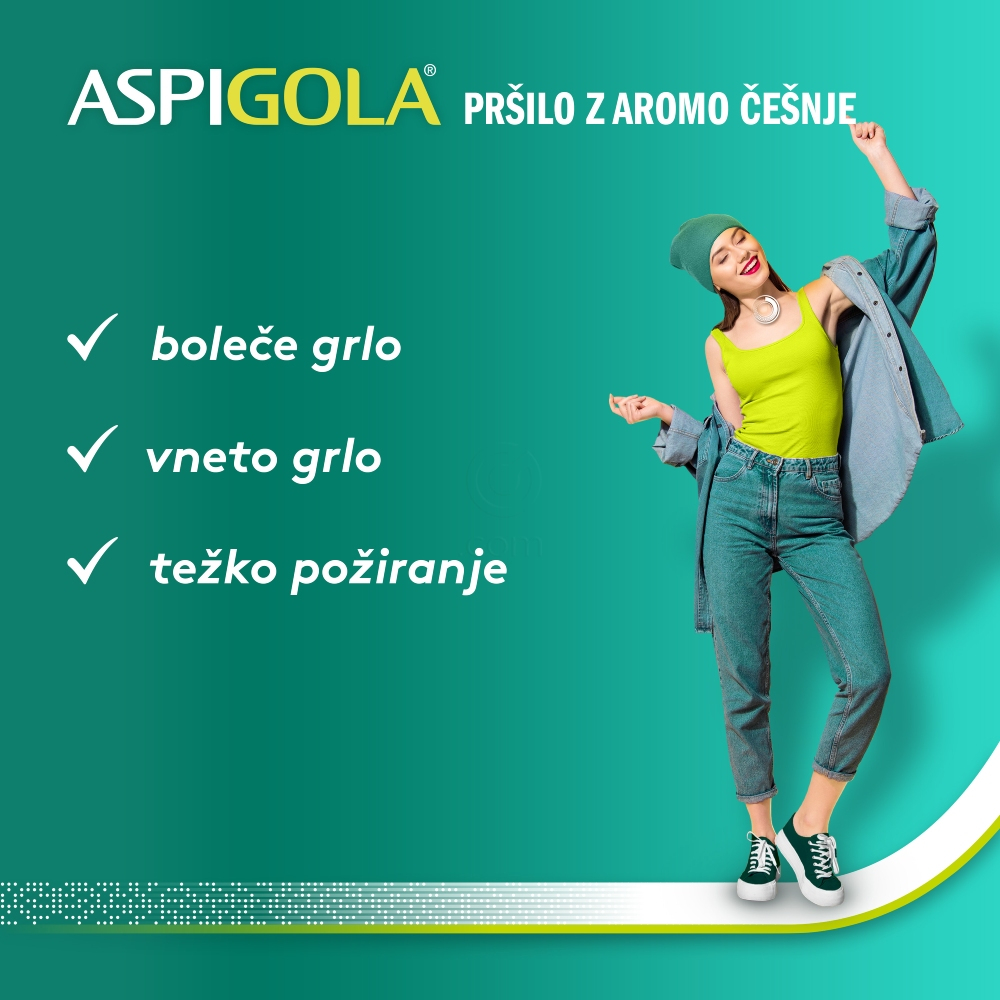 Aspigola 8,75 mg/odmerek, oralno pršilo - raztopina (15 ml)