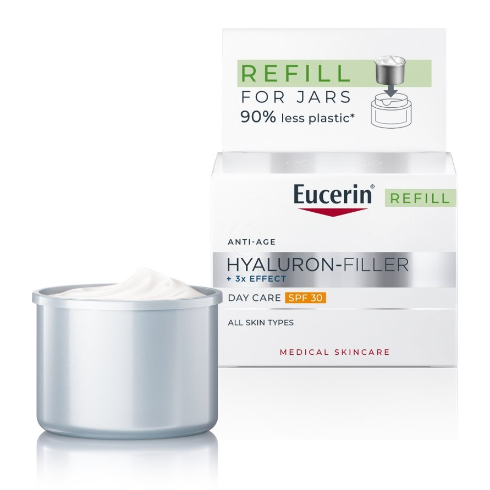 Eucerin Hyaluron-Filler, refill dnevna krema za vse tipe kože - ZF 30 (50 ml)