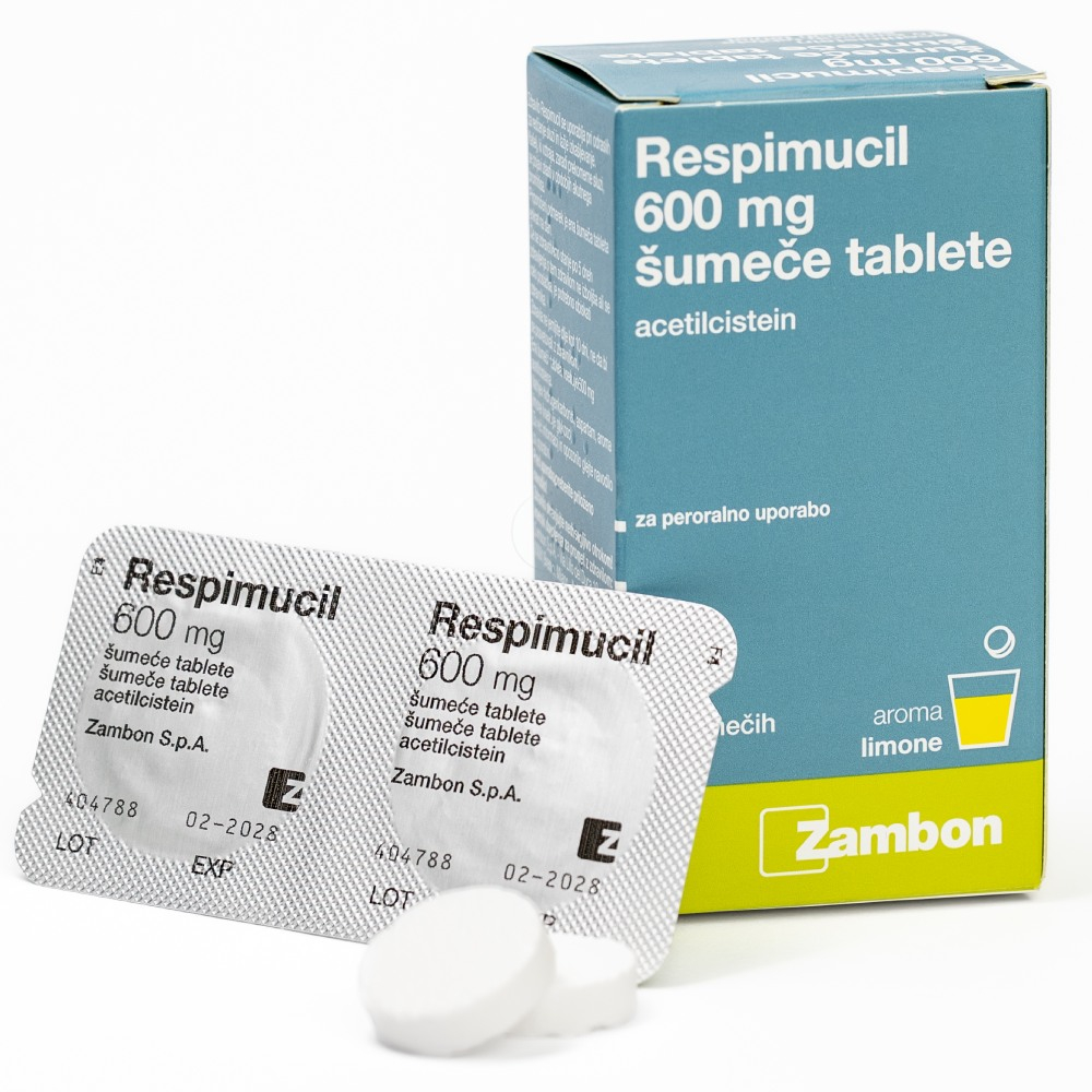 Respimucil 600 mg, šumeče tablete (10 šumečih tablet)