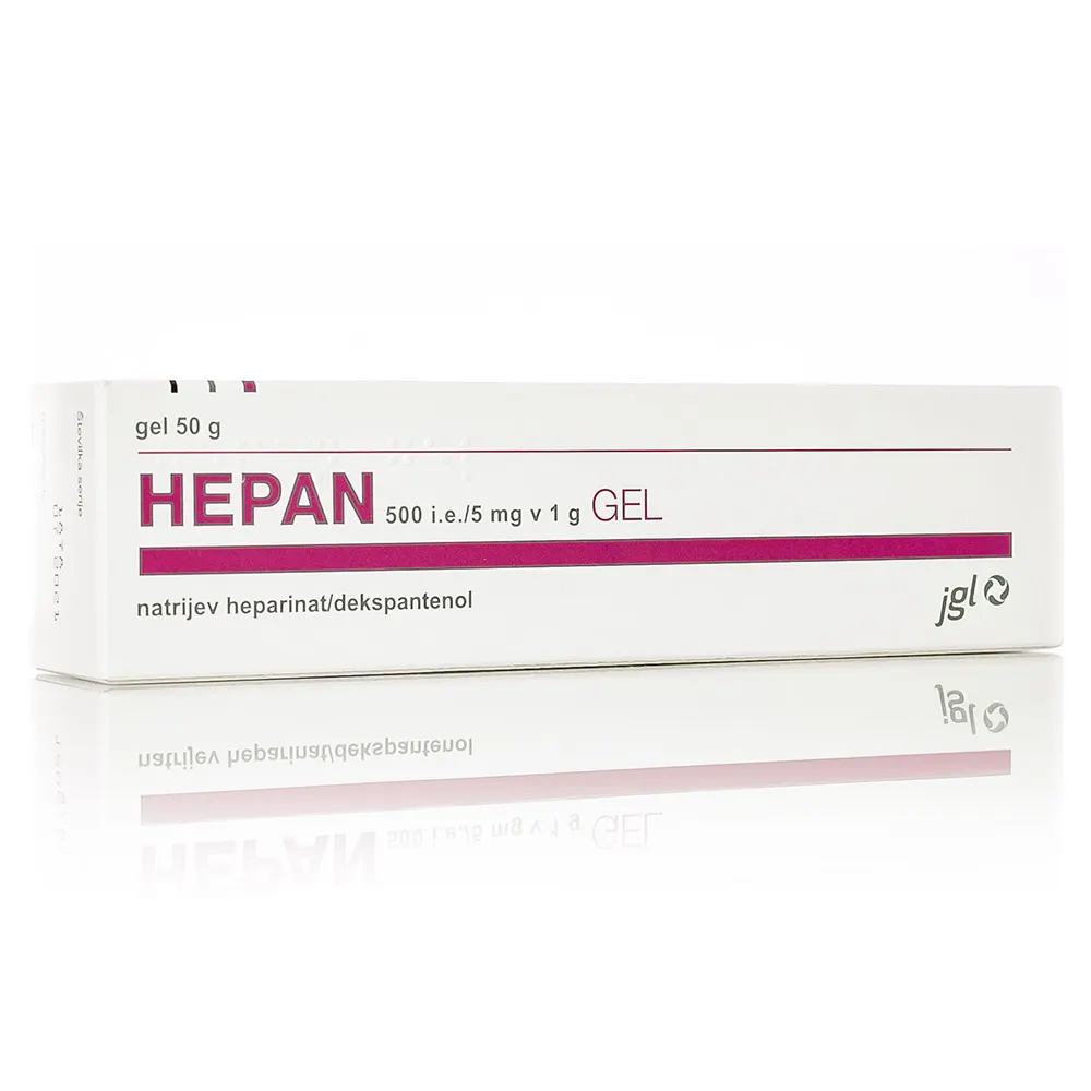 Hepan 500 i.e./5 mg v 1g, gel (50 g)