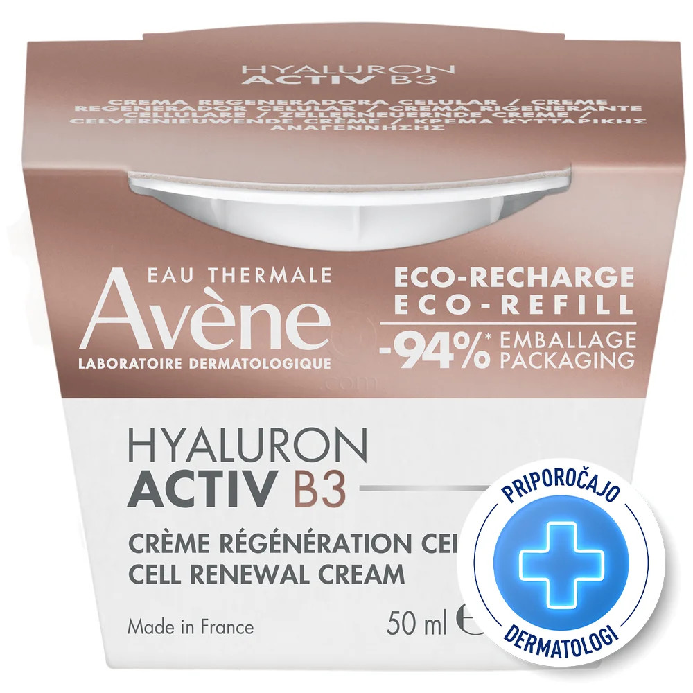 Avene Hyaluron Activ B3, krema za nego obraza - refill (50 ml)