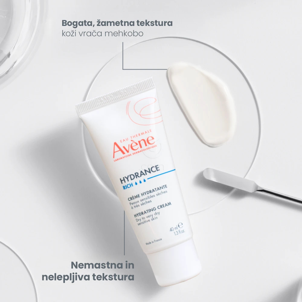 Avene Hydrance Riche, bogata vlažilna krema - tuba (40 ml)