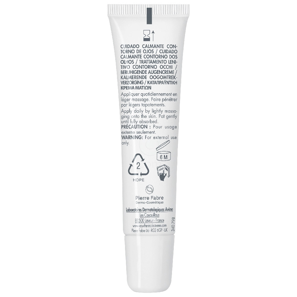 Avene, pomirjujoča nega za predel okoli oči (15 ml)