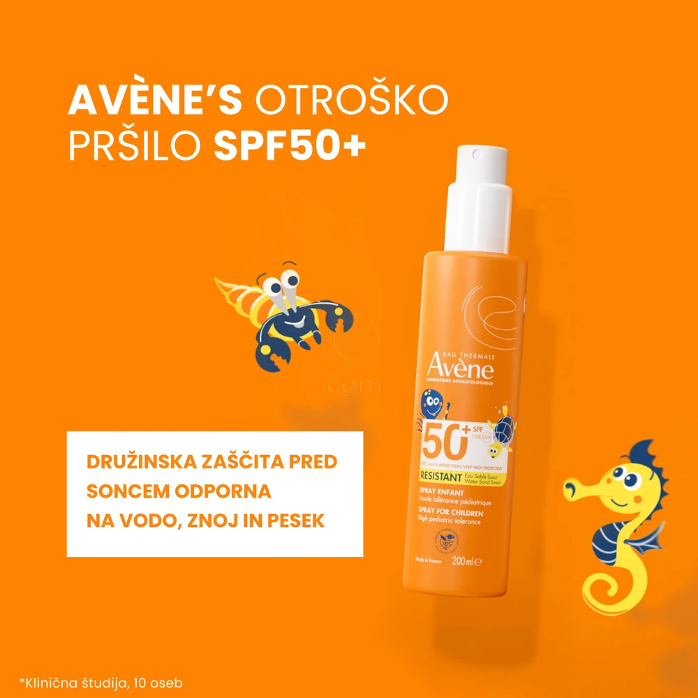 Avene Sun, zelo visoka zaščita pred soncem za otroke  - ZF50+ (200 ml)