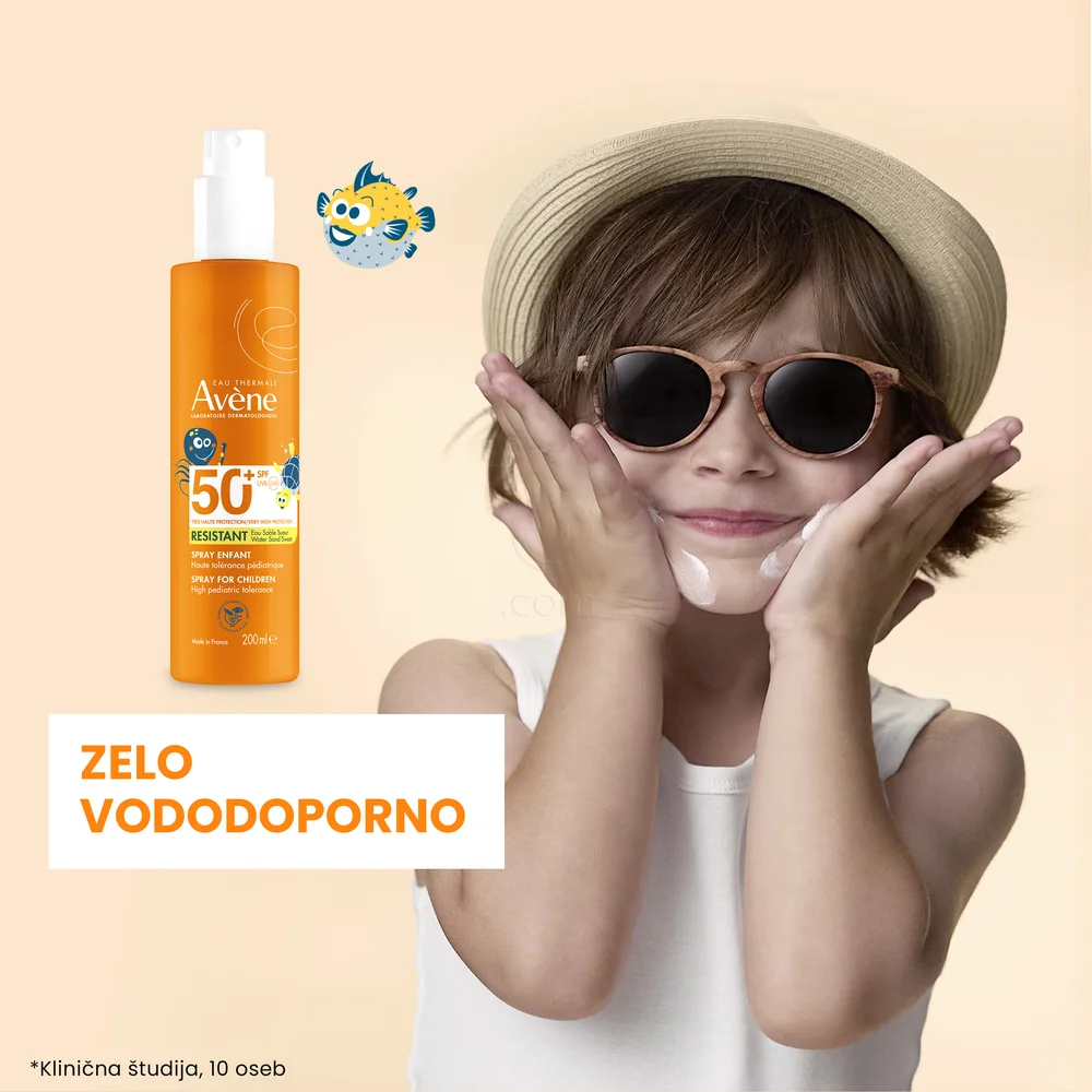 Avene Sun, zelo visoka zaščita pred soncem za otroke  - ZF50+ (200 ml)