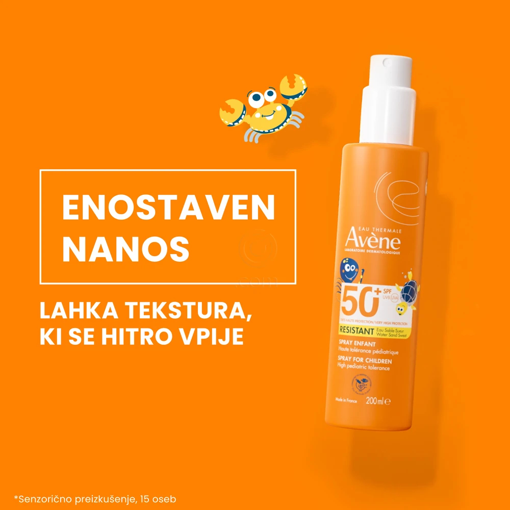 Avene Sun, zelo visoka zaščita pred soncem za otroke  - ZF50+ (200 ml)