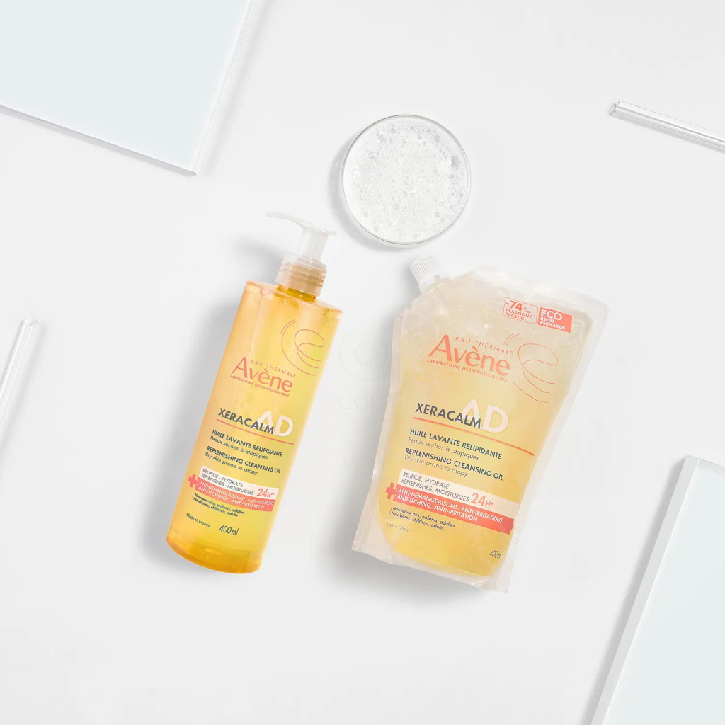 Avene XeraCalm A.D, relipidirajoče olje za čiščenje  - Refill (400 ml)