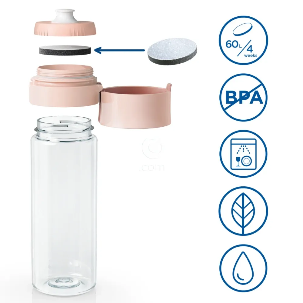 Brita Fill&Go Vital, flaška za vodo - marelica (0,6 l)