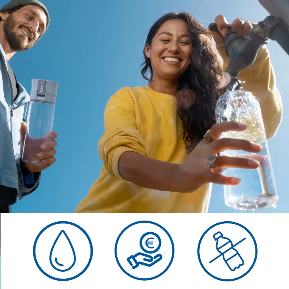 Brita Fill&Go Vital, flaška za vodo - svetlo zelena (0,6 l)