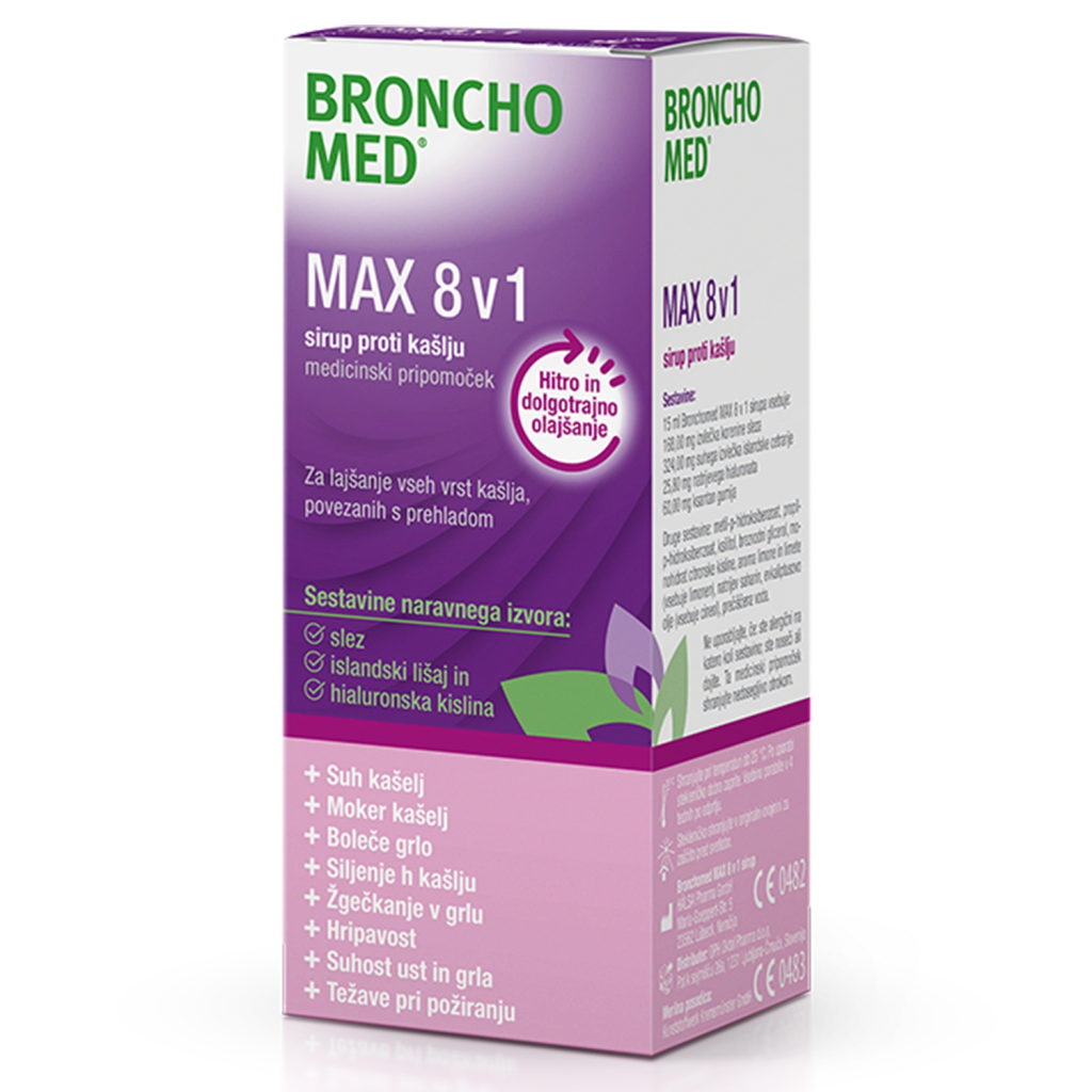 Bronchomed Max 8 v 1, sirup proti kašlju (200 ml)
