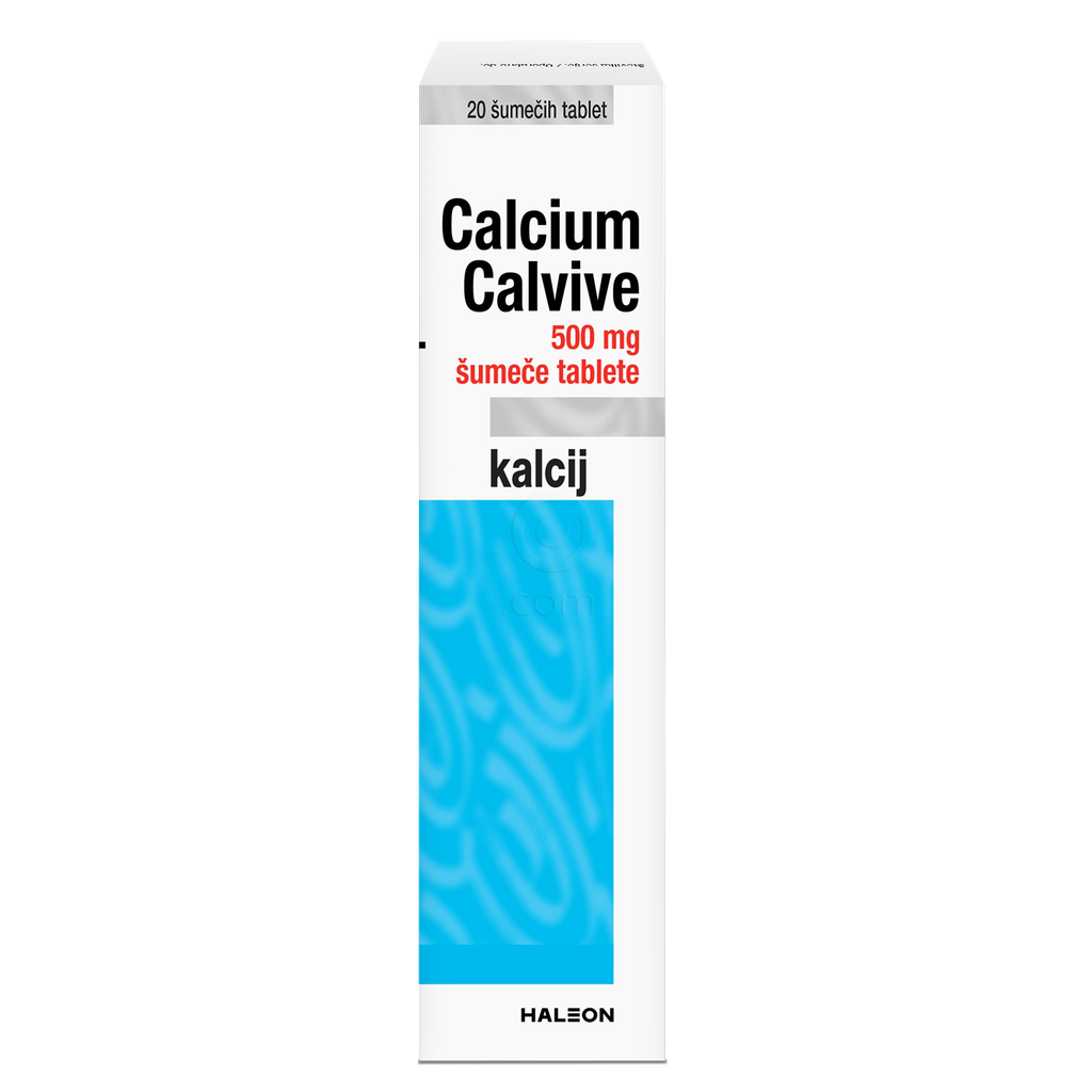 Calcium Calvive 500 mg, šumeče tablete (20 tablet)