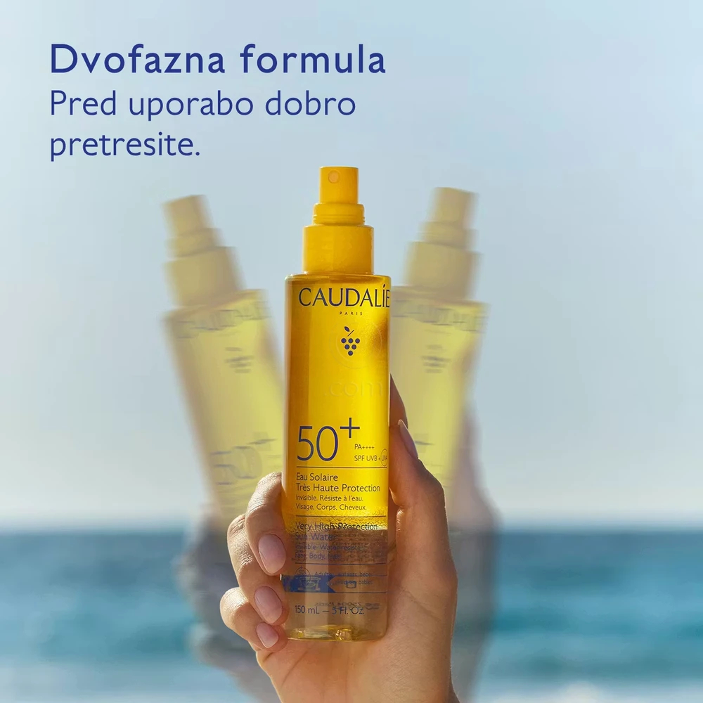 Caudalie Vinosun Protect, sončna voda v spreju z visoko zaščito ZF50+ (150 ml)