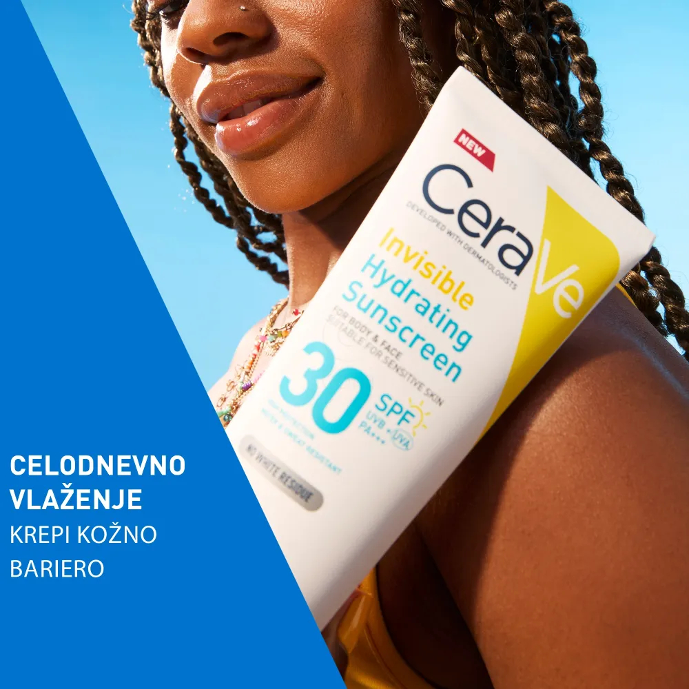 CeraVe Sun, nevidni losjon za zaščito pred soncem - ZF30 (177 ml)