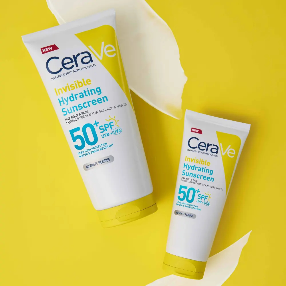 CeraVe Sun, nevidni losjon za zaščito pred soncem - ZF50+ (177 ml)