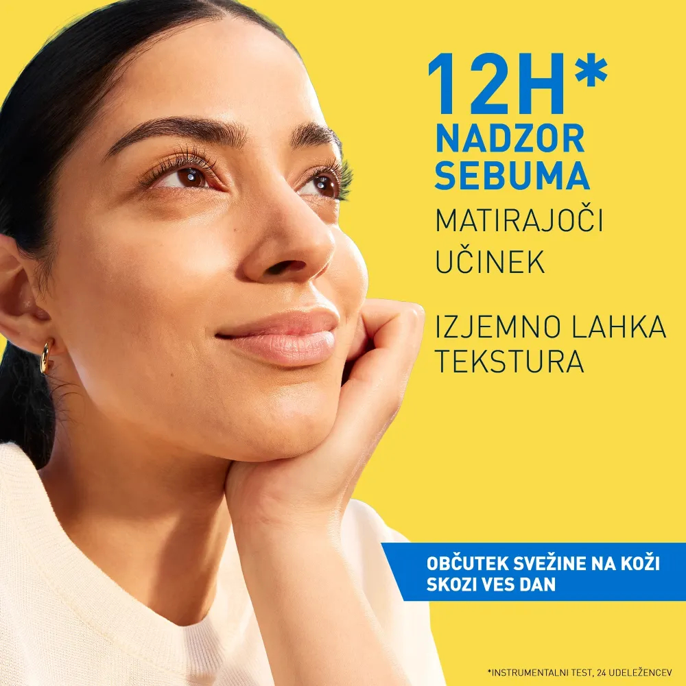 CeraVe Sun, nevidni vlažilni fluid za zaščito pred soncem Dry Touch - ZF50+ (50 ml)