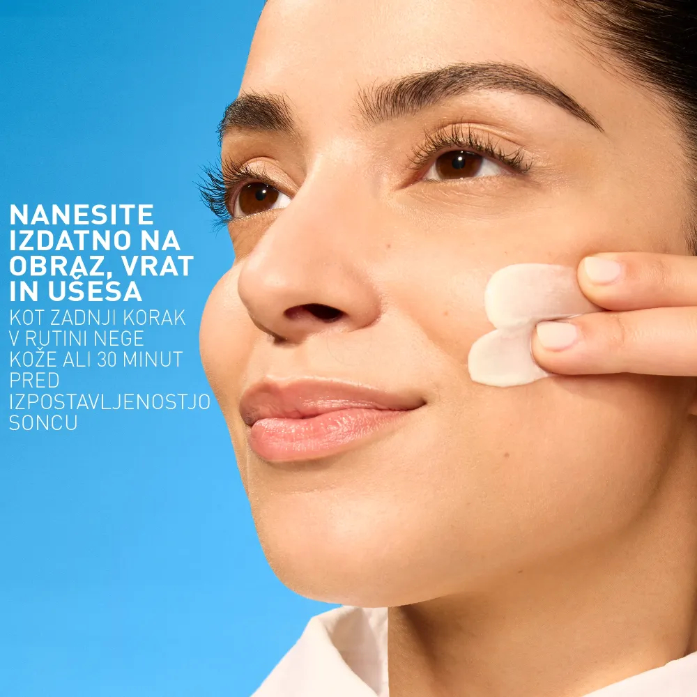 CeraVe Sun, nevidni vlažilni fluid za zaščito pred soncem Dry Touch - ZF50+ (50 ml)