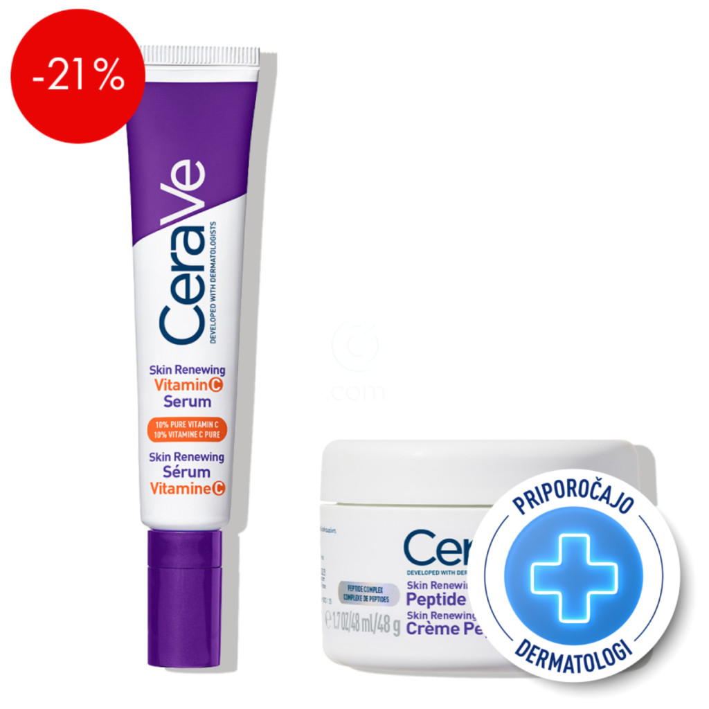 CeraVe, obnavljajoči protokol za drobne gubice in pust videz kože (48ml + 30 ml)