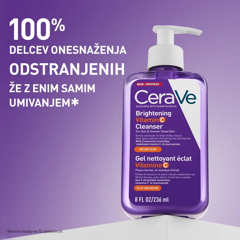 CeraVe, čistilni gel z vitaminom C (236 ml)