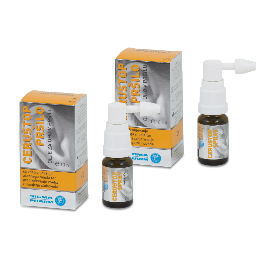 Cerustop olje za uho, pršilo - paket (10 ml)