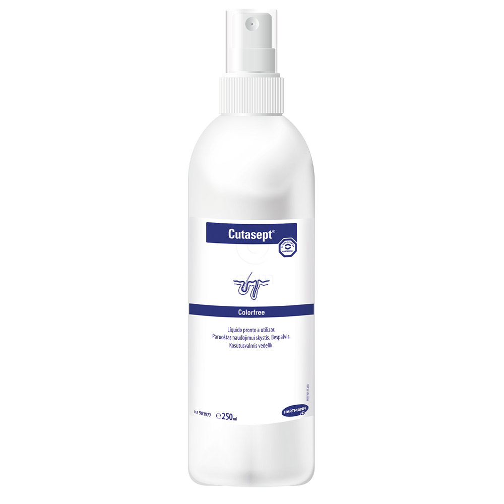 Cutasept, neobarvano razkužilo za kožo - pršilo (250 ml)