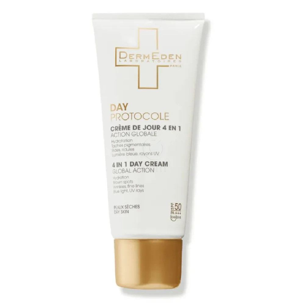 DermEden Anti-Age, 4 v 1 krema za suho kožo - ZF50+ (50 ml)