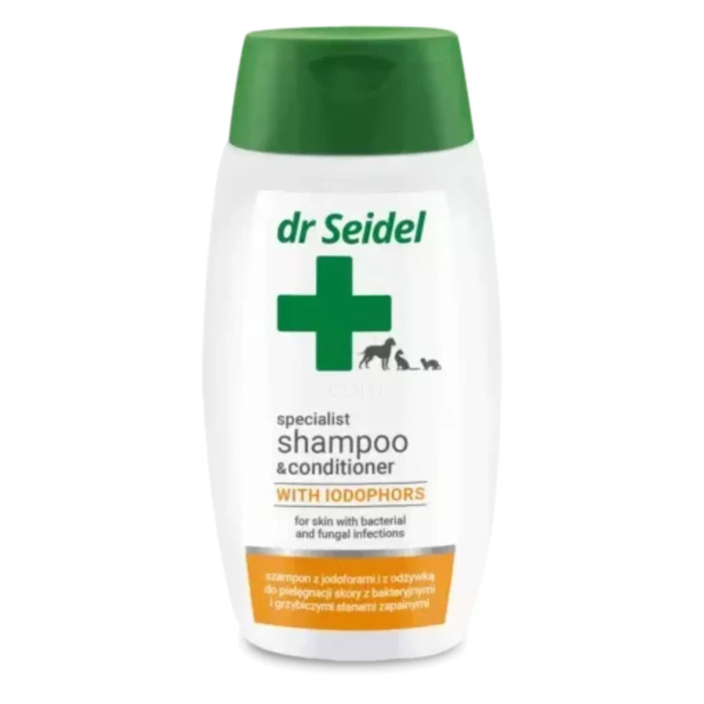 dr Seidel Jodofor, šampon z balzamom za pse in mačke (220 ml)