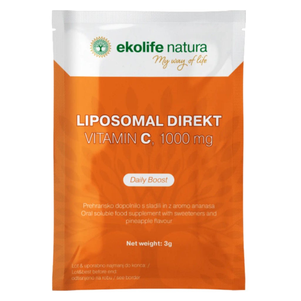 Ekolife Natura Liposomski Direkt Vitamin C 1000 mg, prašek v vrečkah (21 x 3 g)