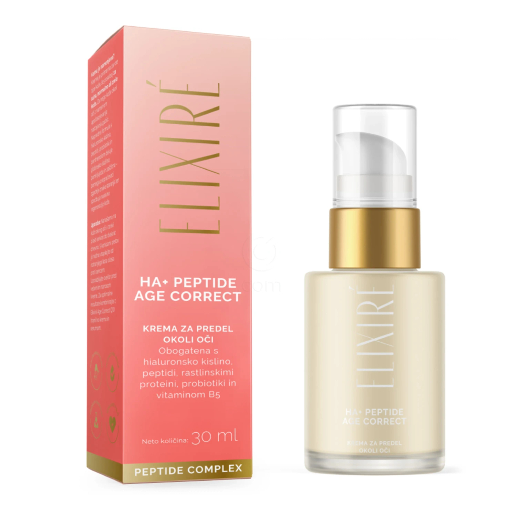 Elixire HA+ Peptide Age Correct, krema za predel okoli oči (30 ml)