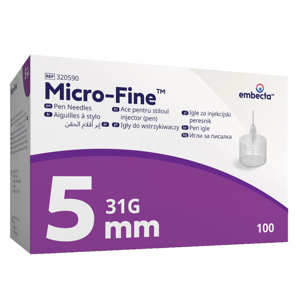 Embecta Micro-Fine 5 mm 31G, igle za peresnike (100 igel)