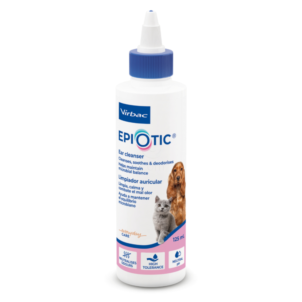 Epiotic Virbac, čistilo za čiščenje ušes za pse in mačke (125 ml)