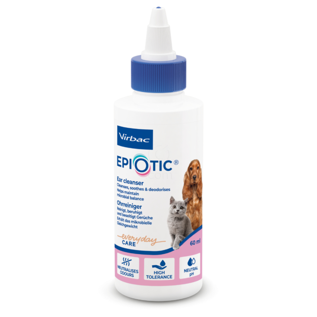 Epiotic Virbac, čistilo za čiščenje ušes za pse in mačke (60 ml)
