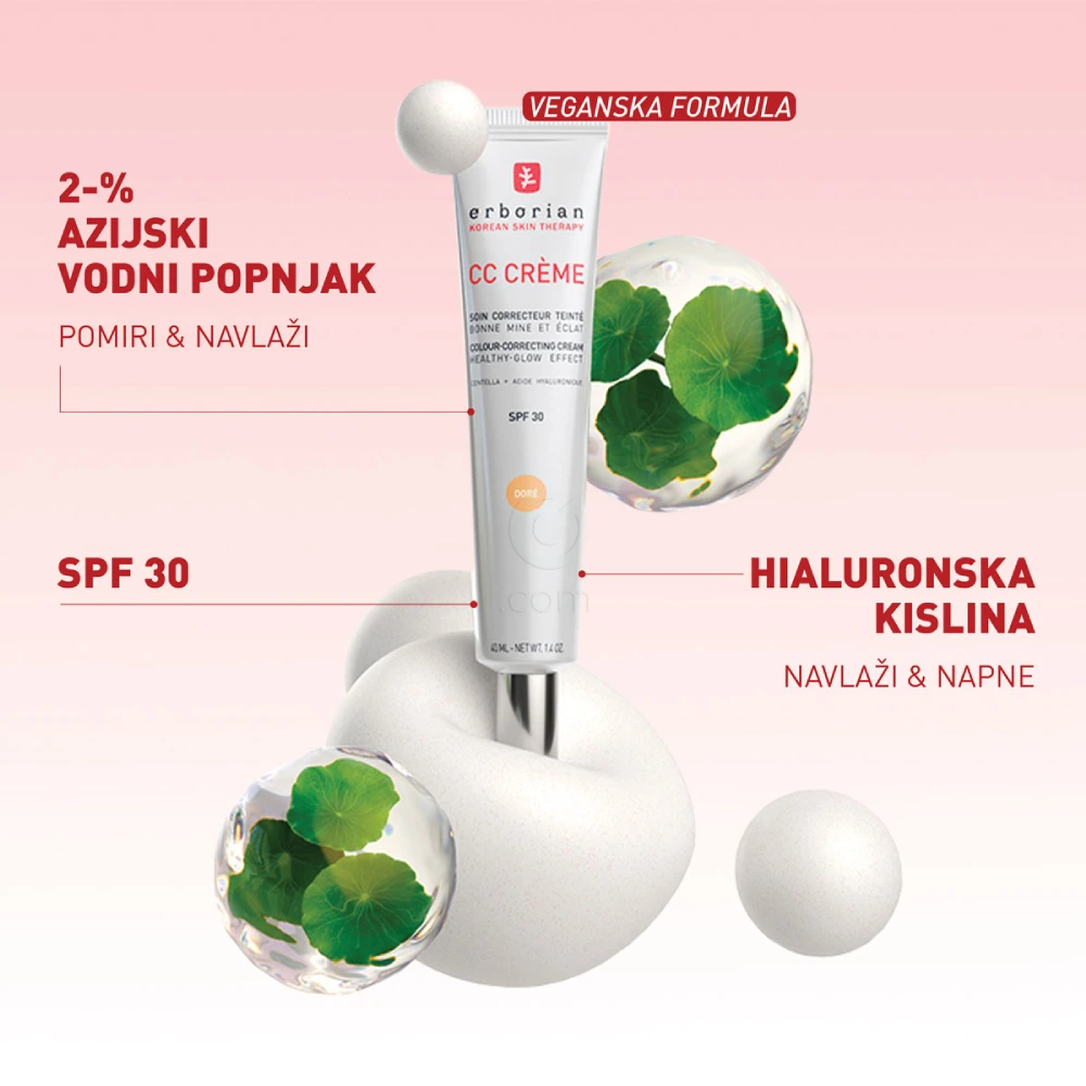 Erborian CC Porcelain, krema - ZF30 (40 ml)
