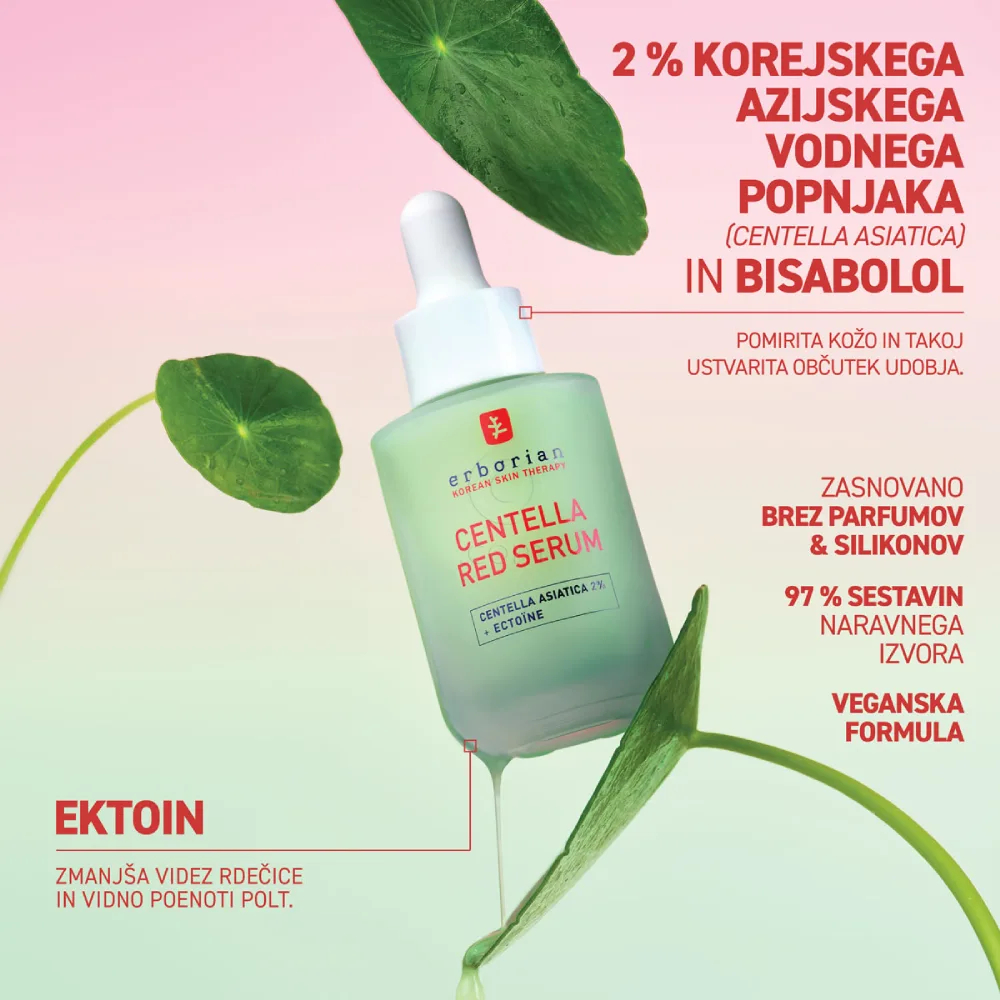 Erborian Centella Red, serum za obraz (10 ml)