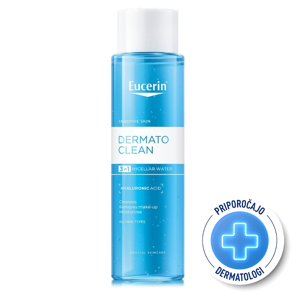 Eucerin DermatoClean  [Hyaluron], micelarni čistilni fluid 3v1 (400 ml)
