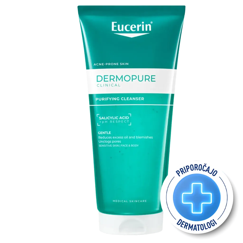 Eucerin DermoPure Clinical čistilni gel, za kožo nagnjeno k nepravilnostim (200 ml)