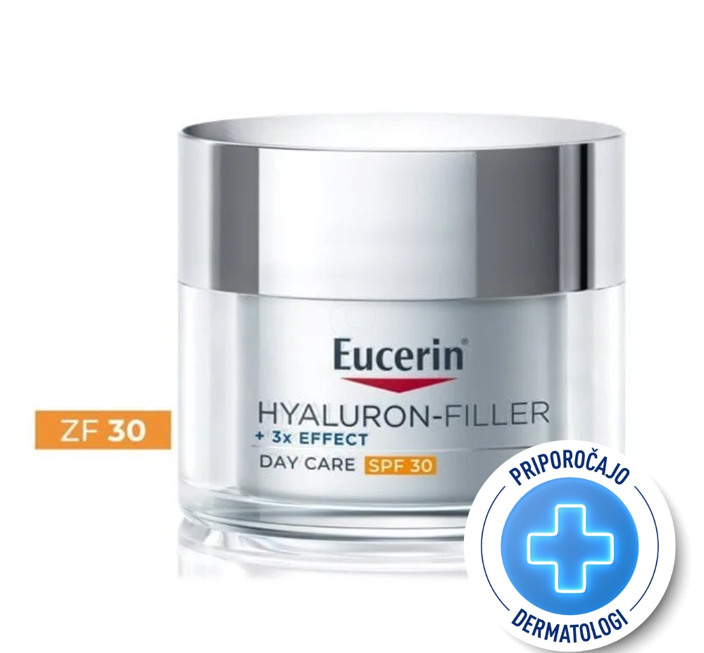 Eucerin Hyaluron-Filler, dnevna krema za vse tipe kože - ZF 30 - paket (2 x 50 ml)