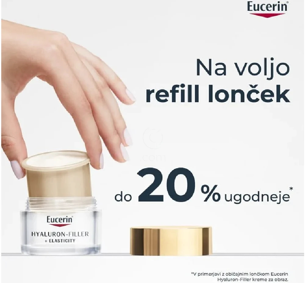 Eucerin Hyaluron-Filler + Elasticity, dnevna krema - ZF30 - paket (2 x 50 ml)