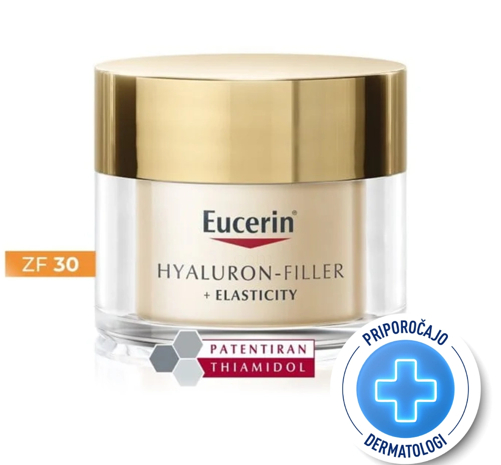 Eucerin Hyaluron-Filler + Elasticity, dnevna krema - ZF30 - paket (2 x 50 ml)