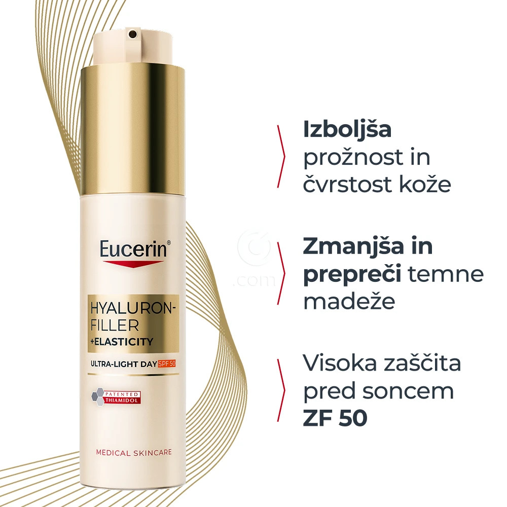 Eucerin Hyaluron-Filler + Elasticity, ultralahki dnevni fluid ZF 50 (50 ml)