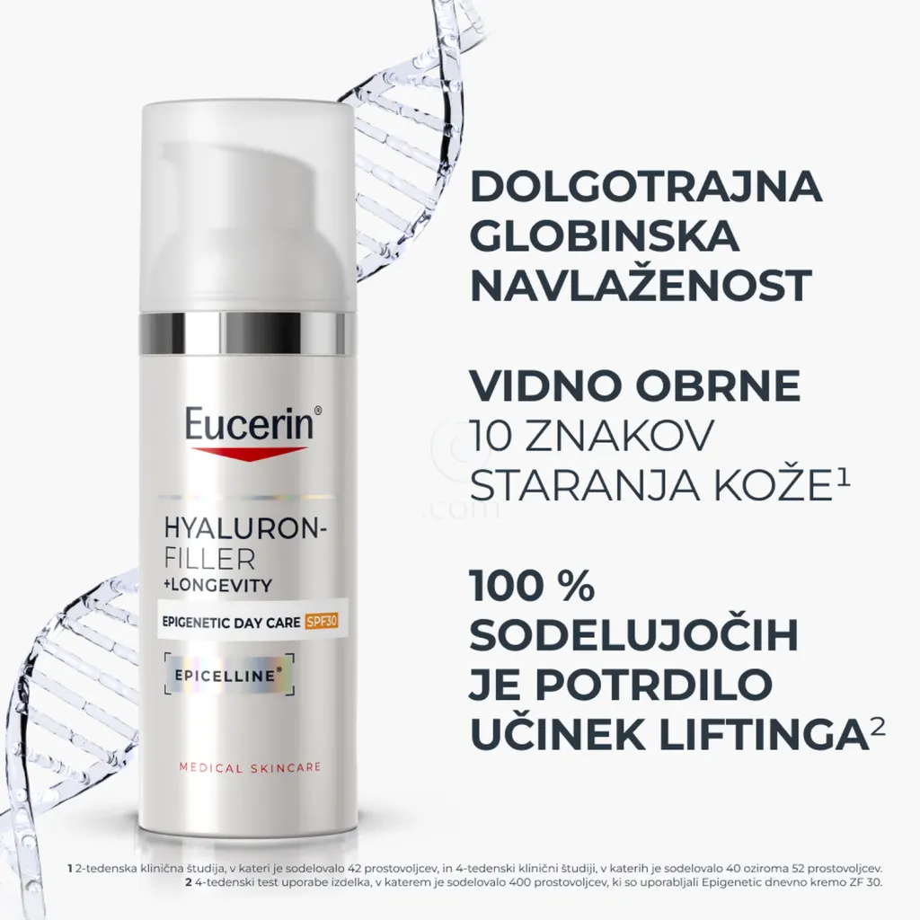 Eucerin Hyaluron-Filler + Longevity Epigenetic, dnevna krema ZF 30 (50 ml)