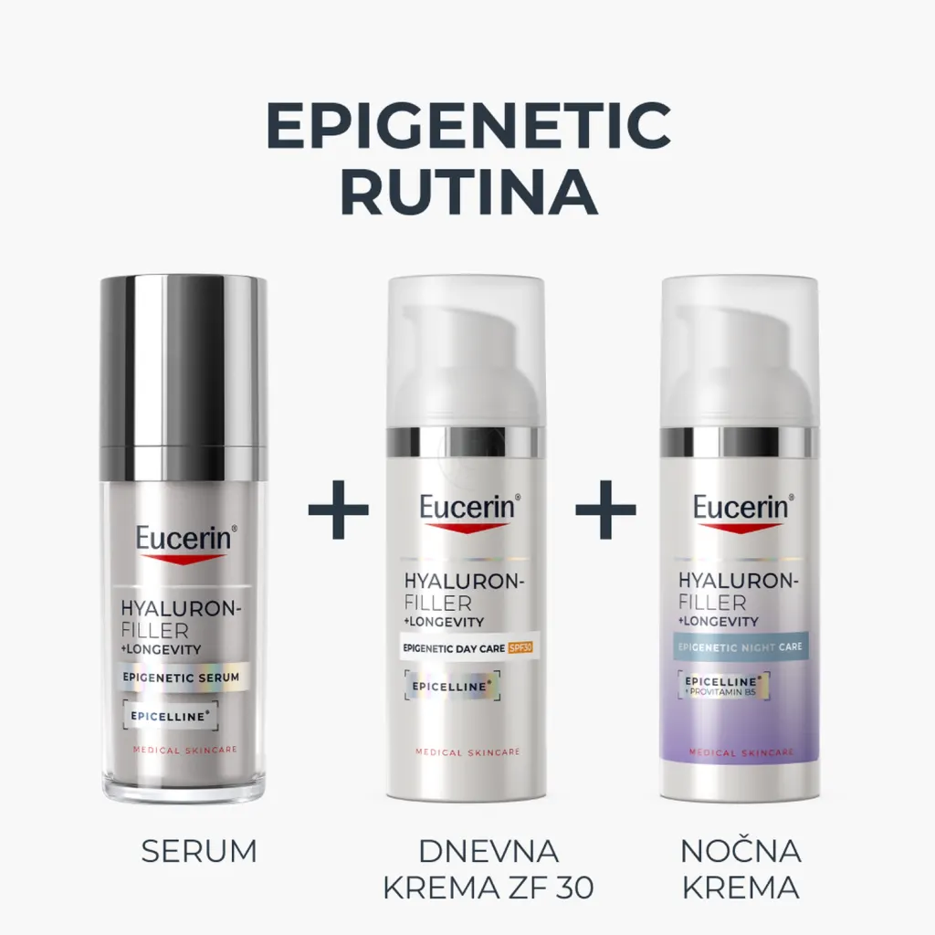 Eucerin Hyaluron-Filler + Longevity Epigenetic, dnevna krema ZF 30 (50 ml)