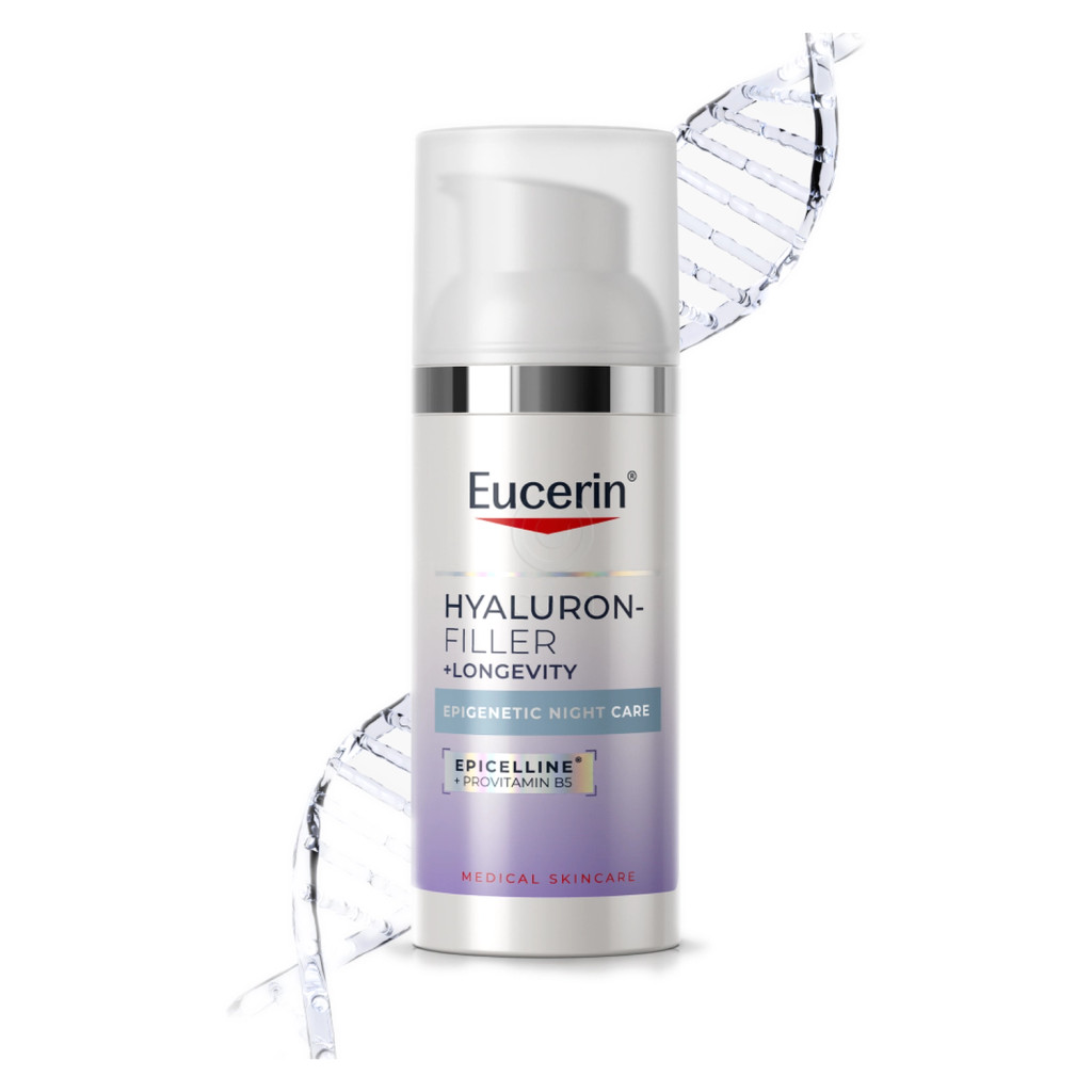 Eucerin Hyaluron-Filler + Longevity Epigenetic, nočna krema proti znakom staranja (50 ml)