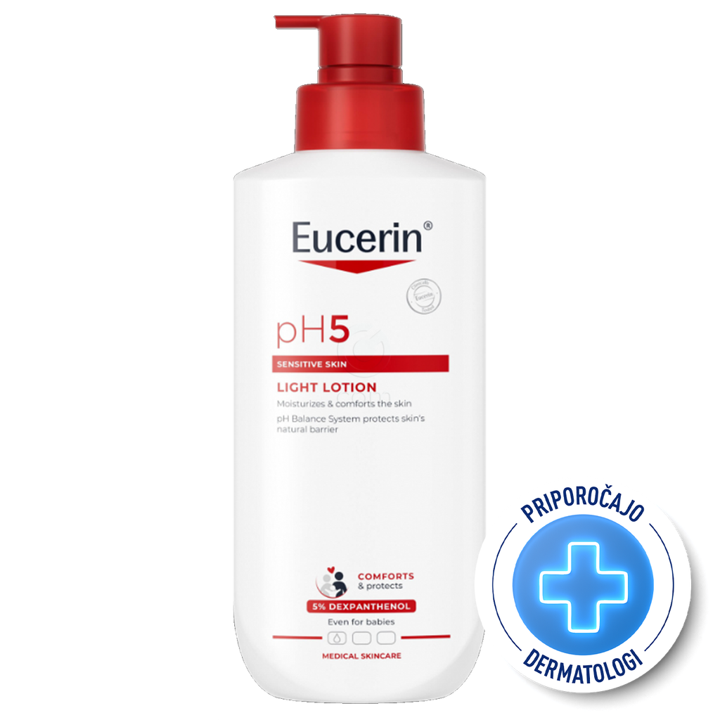 Eucerin pH5, lahek losjon - plastenka s pumpico (400 ml)