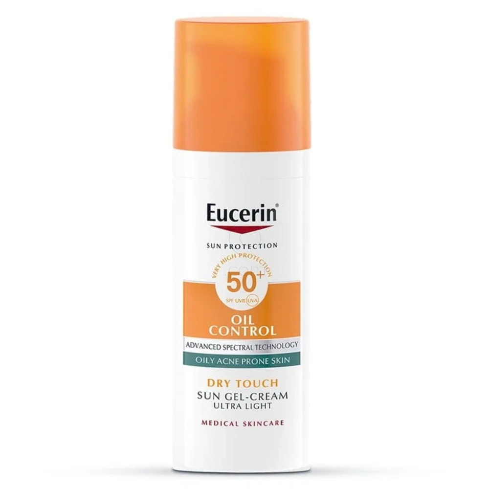 Eucerin Sun Oil Control Dry Touch, kremni gel za zaščito obraza - ZF50+ (50 ml)