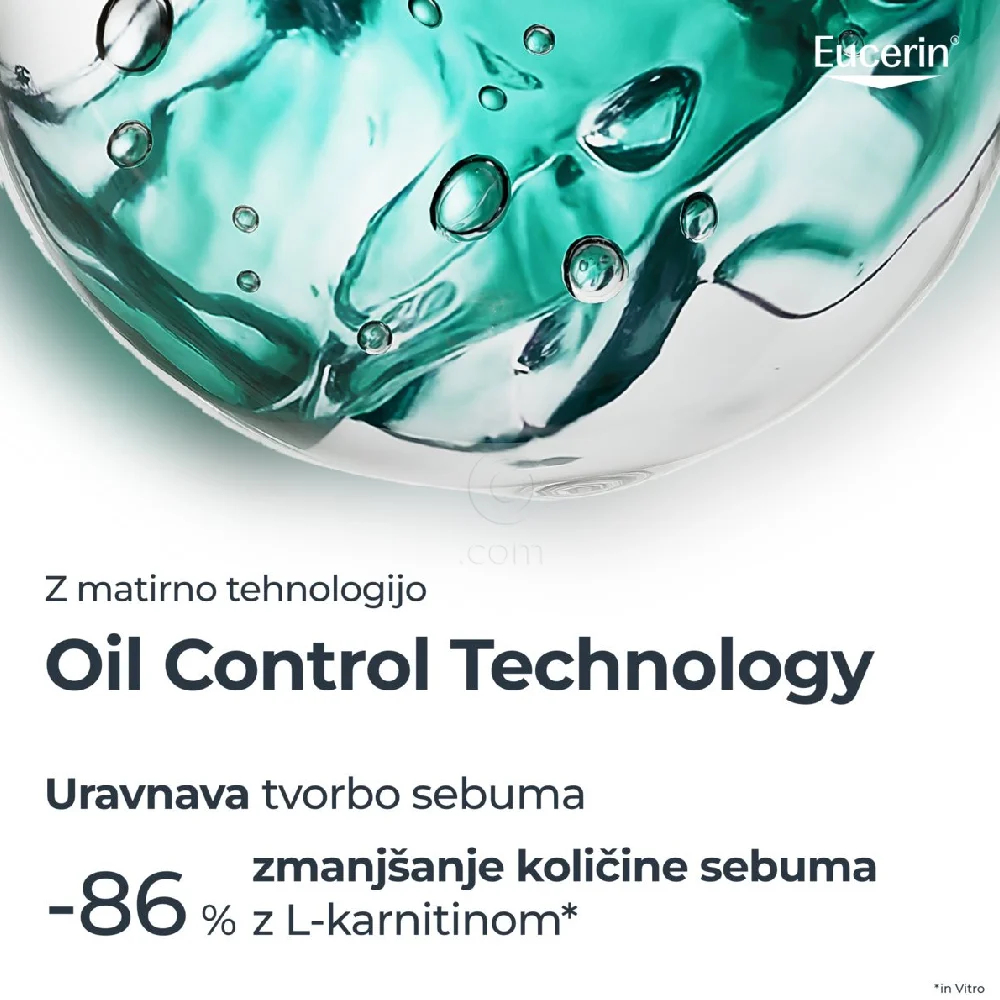 Eucerin Sun Oil Control Dry Touch, obarvan kremni gel za zaščito obraza pred soncem - light - ZF50+ (50 ml)